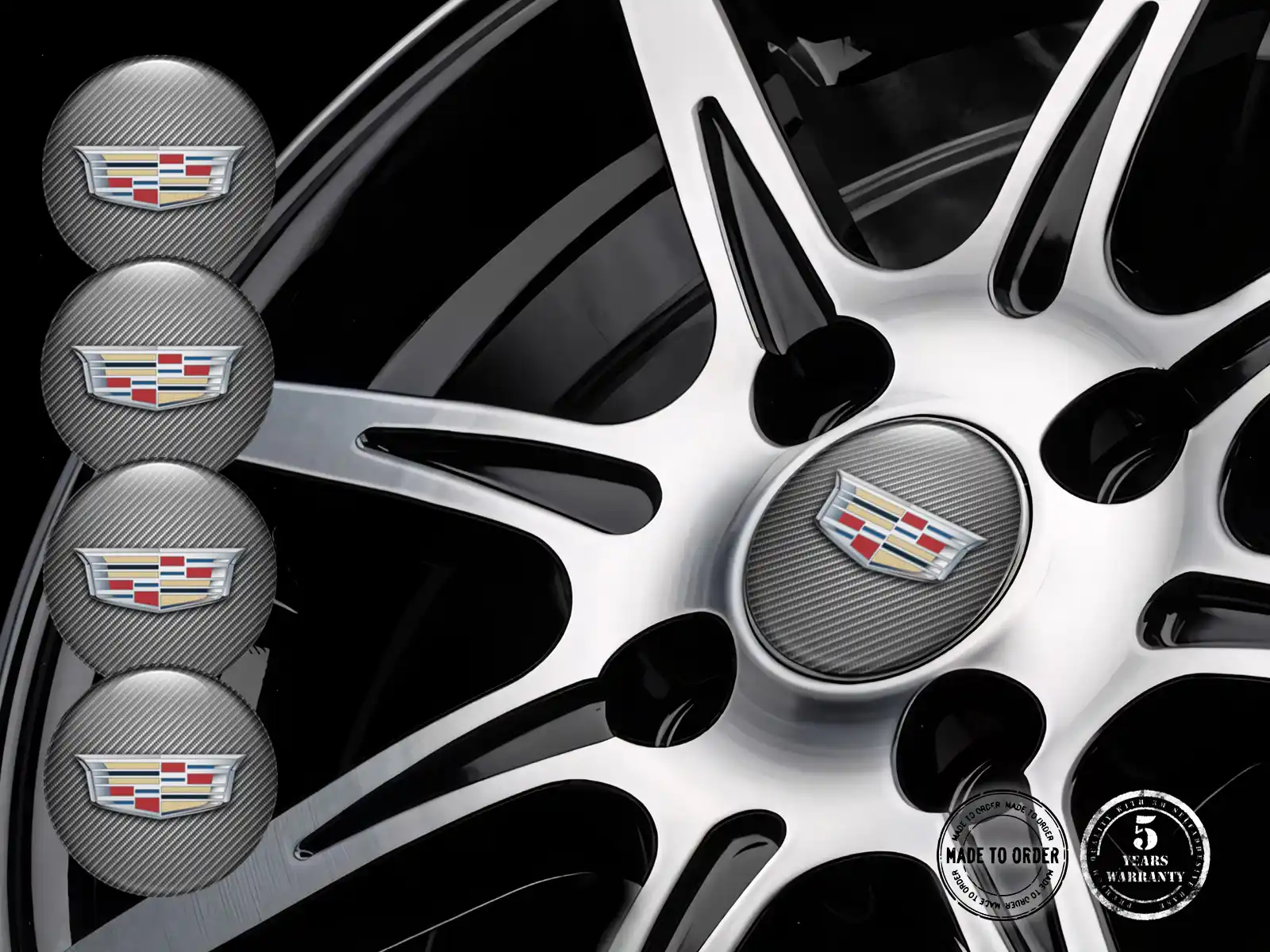 Cadillac Rademblem Stil Harz-Dome-Upgrade